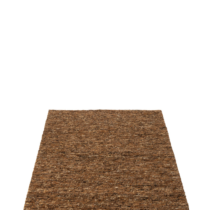 J-Line vloerkleed Geweven - wol - bruin