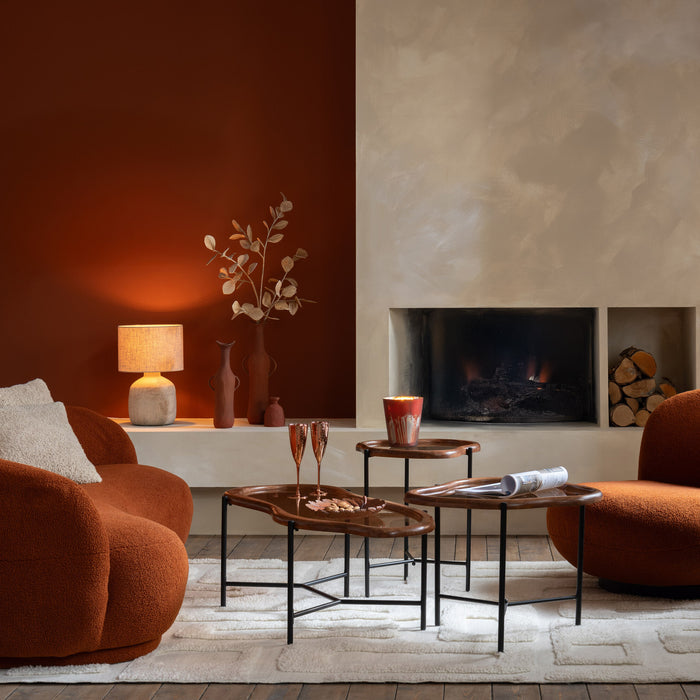 J-Line tapijt Abstract Lijnen - wol - ecru