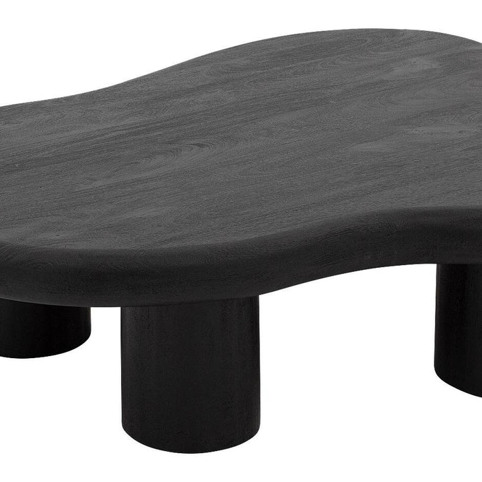 Goossens Salontafel Savi in Mango zwart gelakt