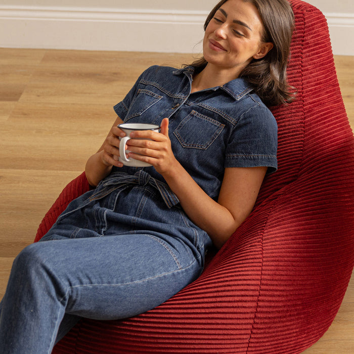 icon Dalton Zitzak - Ribfluweel - Bordeaux