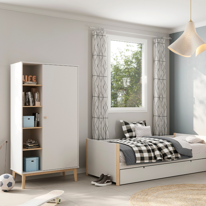 Calicosy - SIMON garderobe - B90 cm - Wit