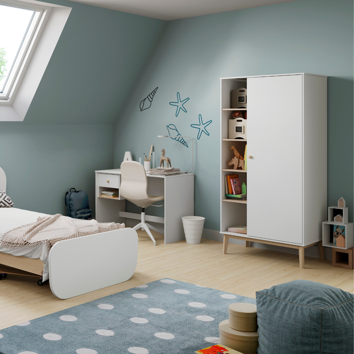 Calicosy - SIMON garderobe - B90 cm - Wit