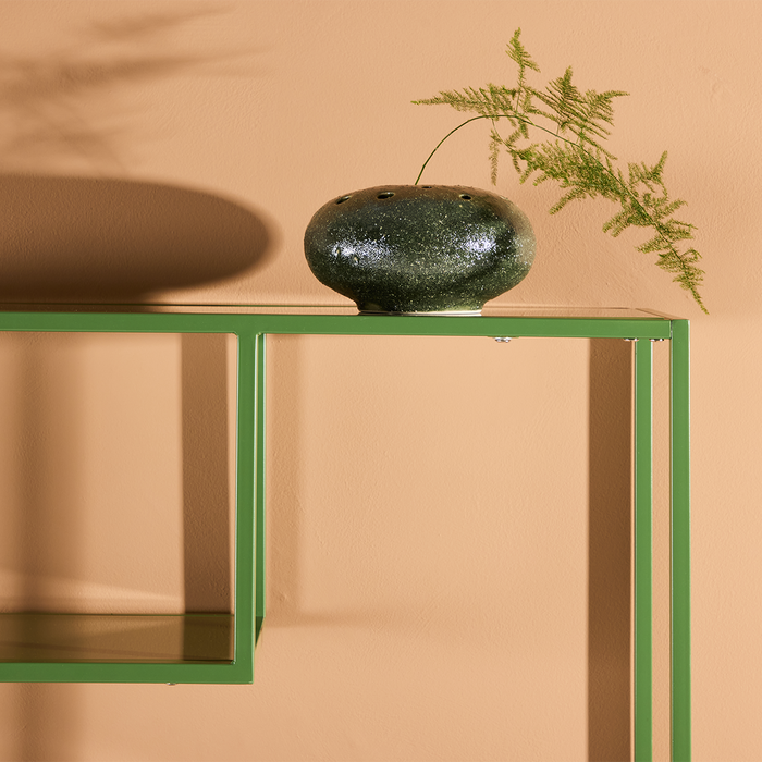 Nest living Jaxx Metalen Boekenkast Groen - 164 x 80 cm