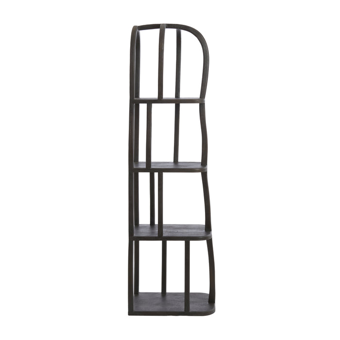 Light&living Kast open 53x40x175 cm LOWE hout mat donker roodbruin