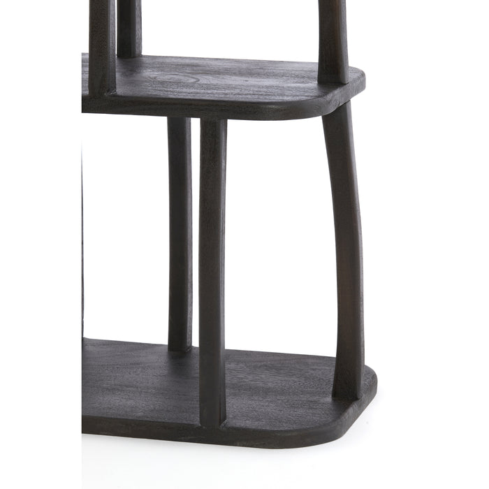 Light&living Kast open 53x40x175 cm LOWE hout mat donker roodbruin