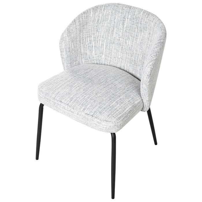 Beliani - ZANA - Eetkamerstoel set van 2 - Blauw - Polyester