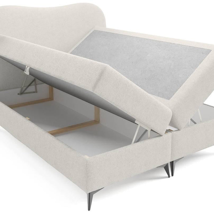 NADUVI Collection Boxspring Adler bouclé met opbergruimte 180 x 200 cm