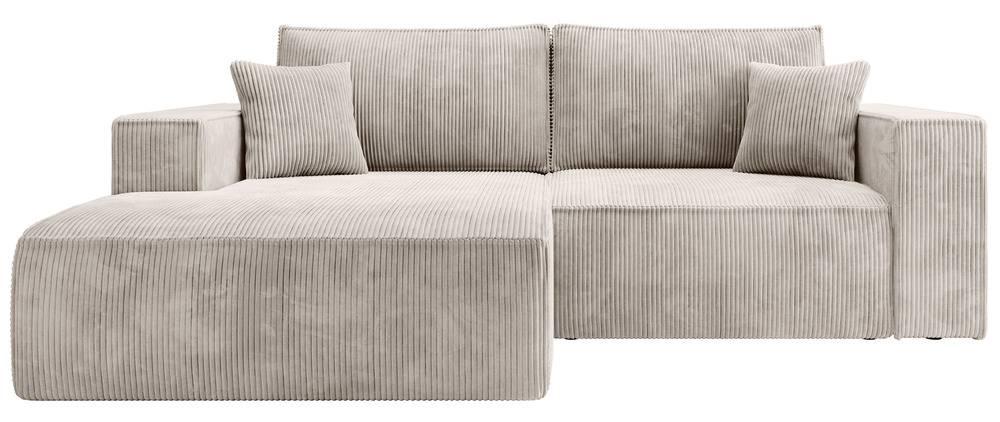 NADUVI Collection Hoekslaapbank Galine ribstof links