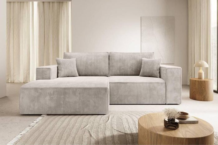 NADUVI Collection Hoekslaapbank Galine ribstof links