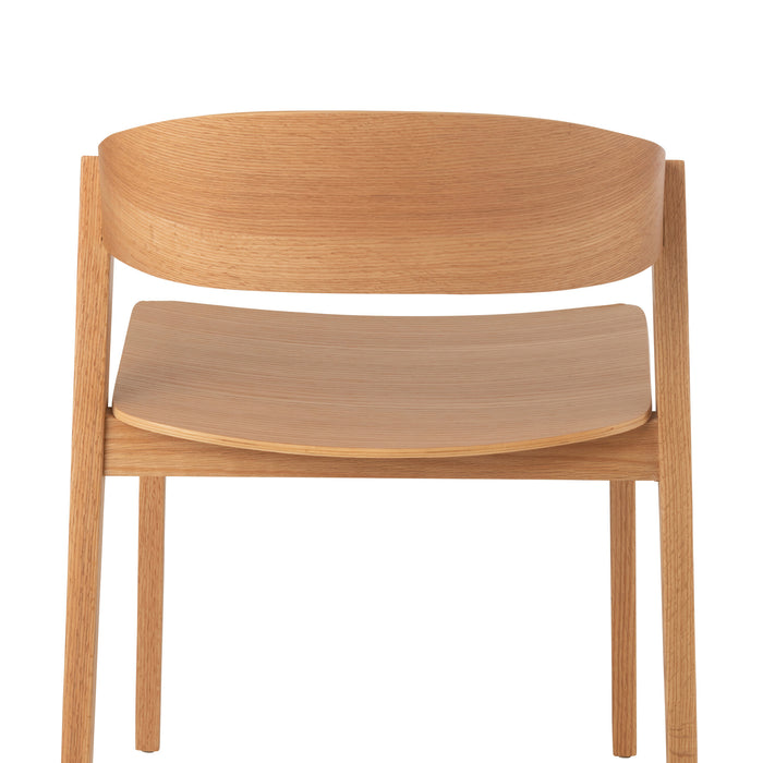 J-Line stoel Laga - eikhout|multiplex - naturel