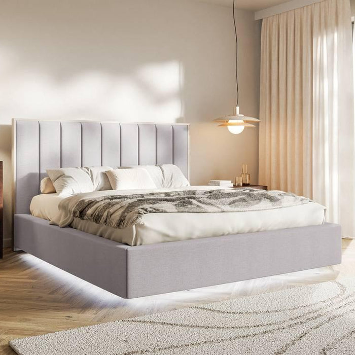 NADUVI Collection Bedframe Taavi chenille met opbergruimte en