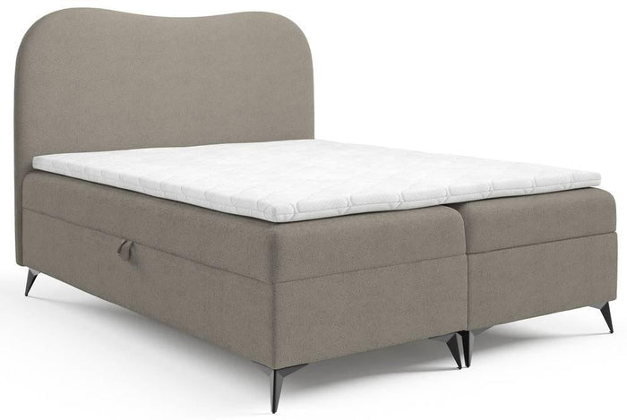 NADUVI Collection Boxspring Adler bouclé met opbergruimte 140 x 200 cm