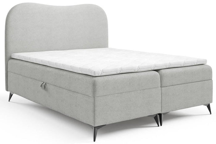 NADUVI Collection Boxspring Adler bouclé met opbergruimte 140 x 200 cm