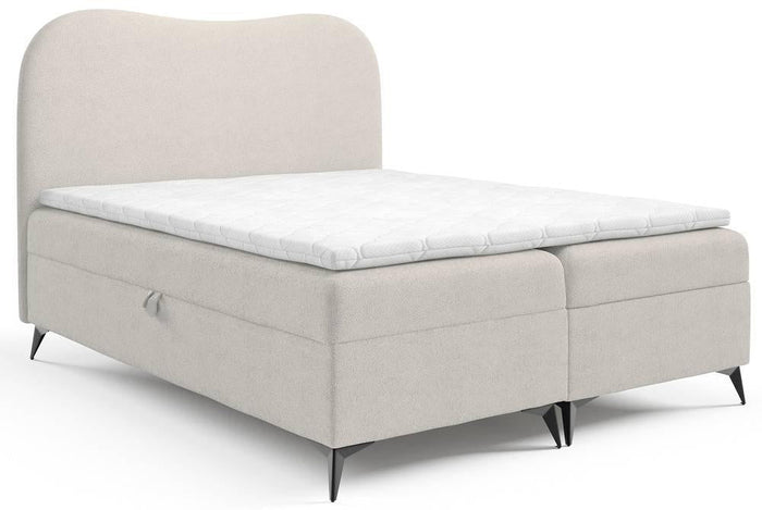 NADUVI Collection Boxspring Adler bouclé met opbergruimte 140 x 200 cm