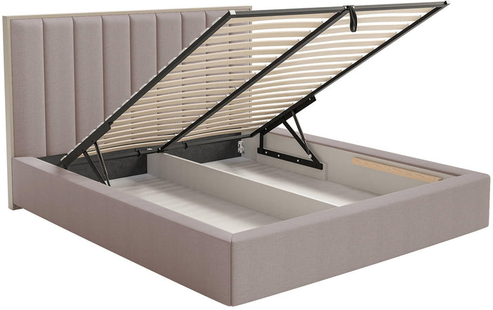 NADUVI Collection Bedframe Taavi chenille met opbergruimte en