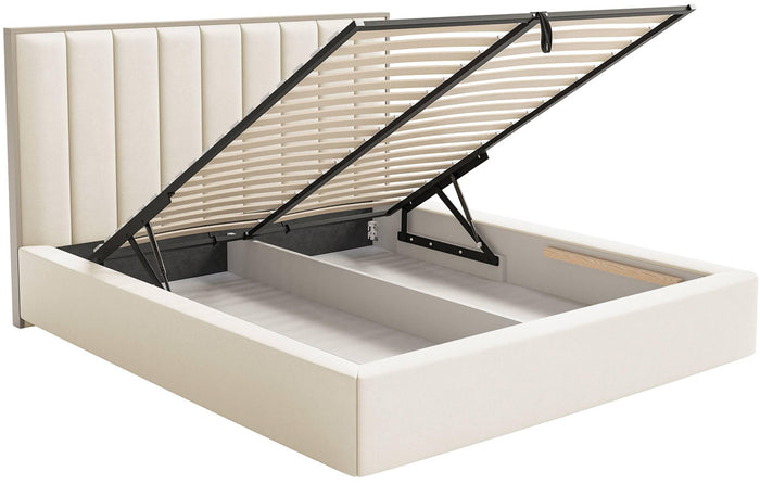 NADUVI Collection Bedframe Taavi fluweel met opbergruimte 140 x 200 cm