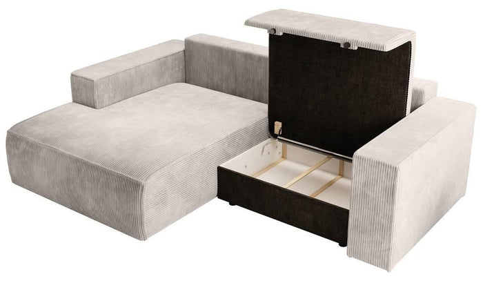 NADUVI Collection Hoekslaapbank Galine ribstof links