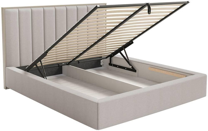 NADUVI Collection Bedframe Taavi chenille met opbergruimte 140 x 200