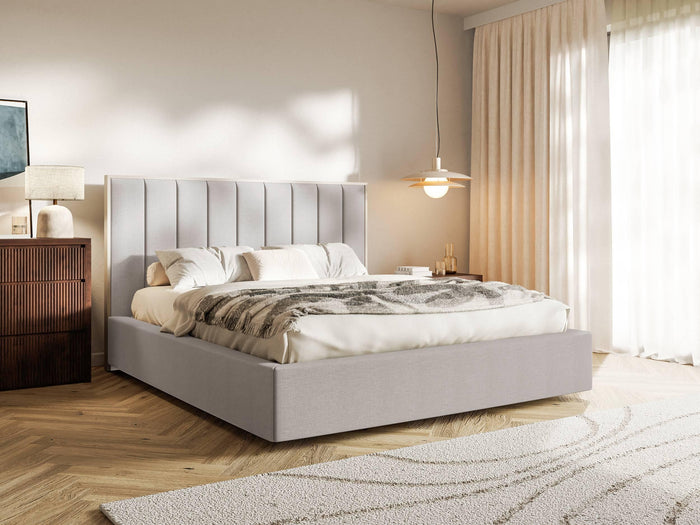 NADUVI Collection Bedframe Taavi chenille met opbergruimte 140 x 200