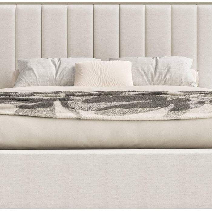 NADUVI Collection Bedframe Taavi chenille met opbergruimte en