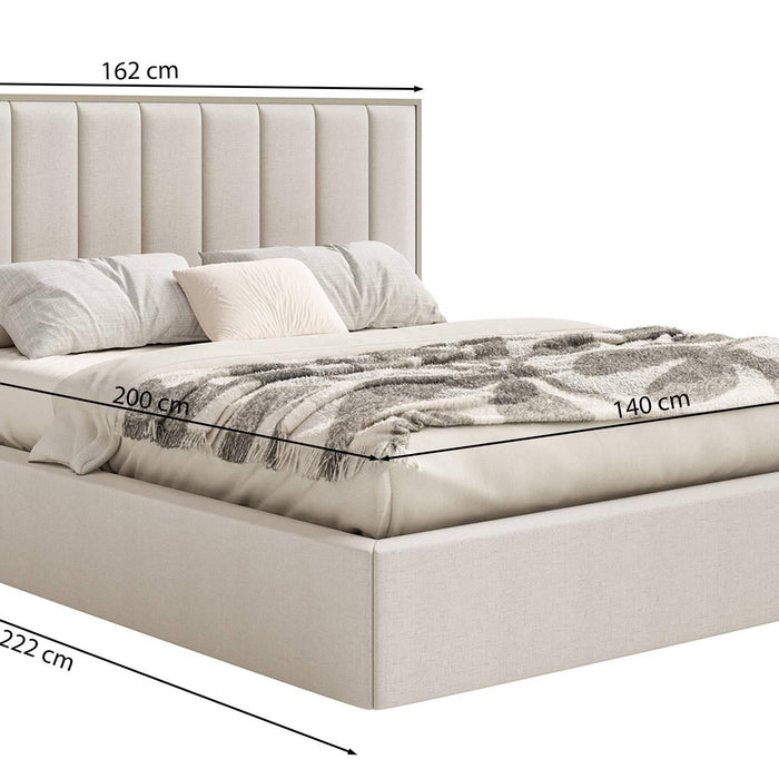 NADUVI Collection Bedframe Taavi chenille met opbergruimte en