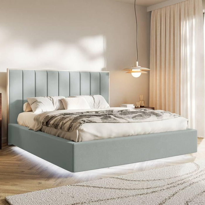 NADUVI Collection Bedframe Taavi fluweel met opbergruimte en