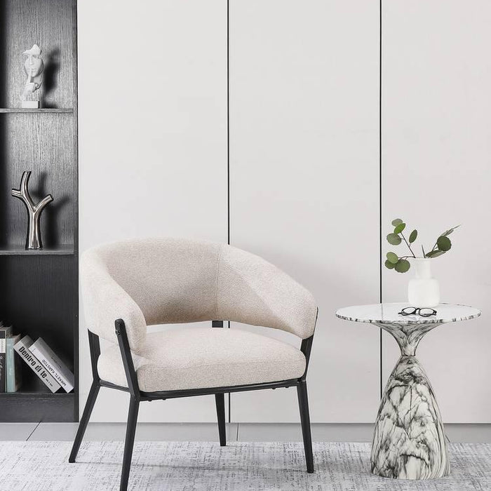 NADUVI Collection Fauteuil Savas bouclé