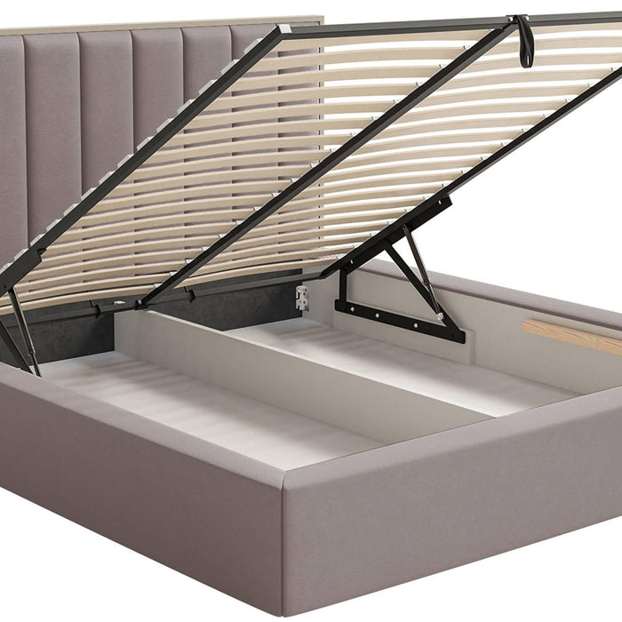 NADUVI Collection Bedframe Taavi fluweel met opbergruimte 180 x 200 cm