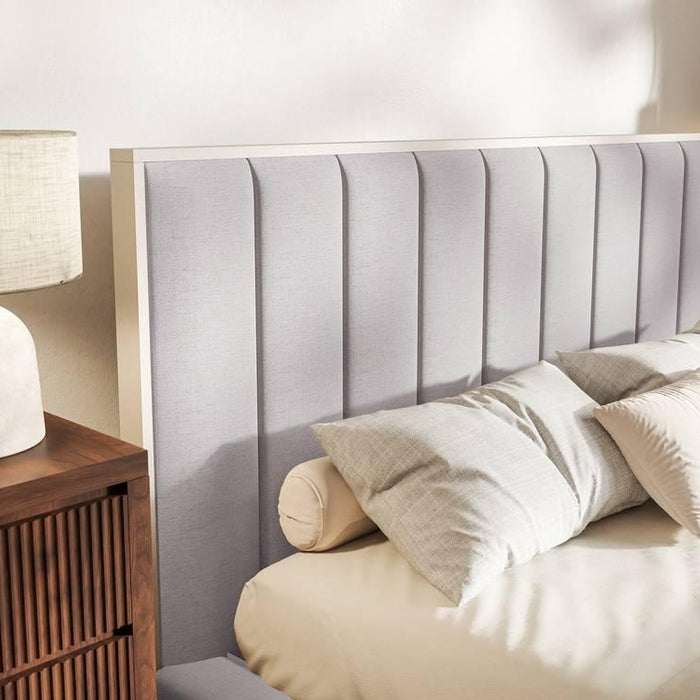 NADUVI Collection Bedframe Taavi chenille met opbergruimte 180 x 200