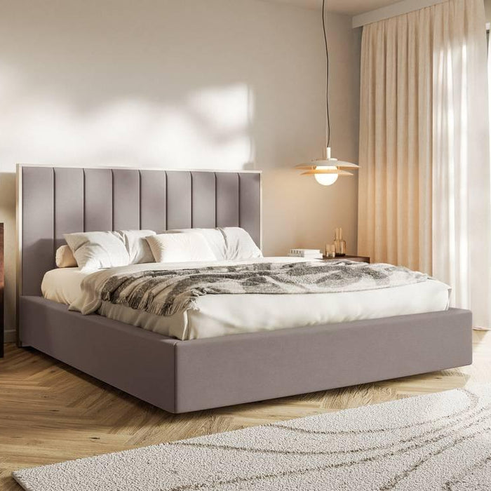 NADUVI Collection Bedframe Taavi fluweel met opbergruimte 140 x 200 cm