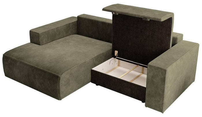 NADUVI Collection Hoekslaapbank Galine ribstof links