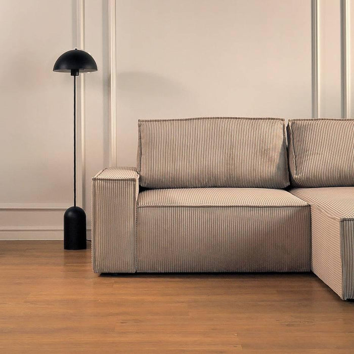 NADUVI Collection Hoekslaapbank Galine ribstof rechts