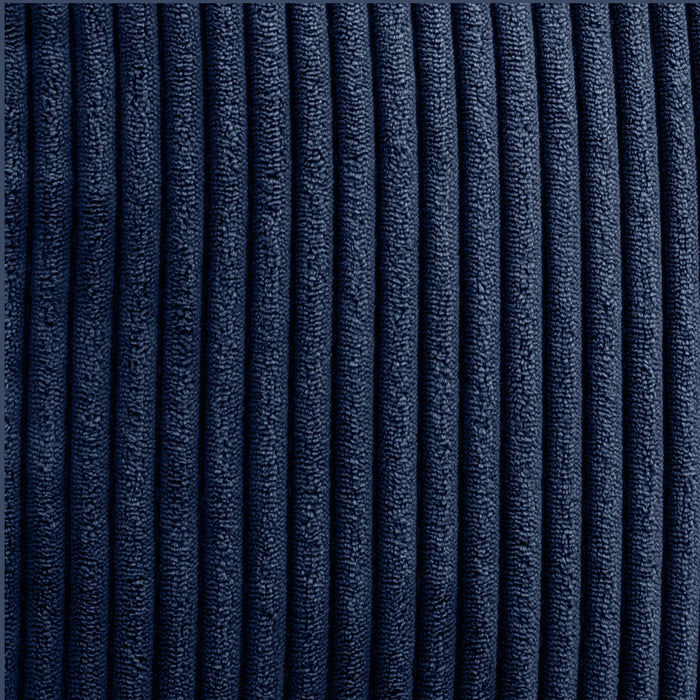 icon Kingston Zitzak met Poef - Ribfluweel - Marineblauw