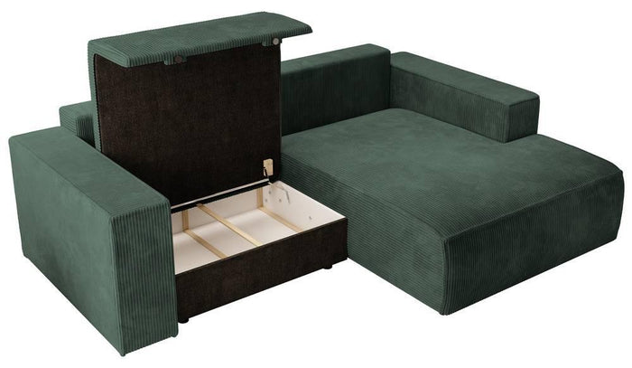 NADUVI Collection Hoekslaapbank Galine ribstof rechts