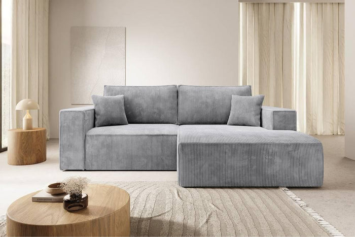 NADUVI Collection Hoekslaapbank Galine ribstof rechts