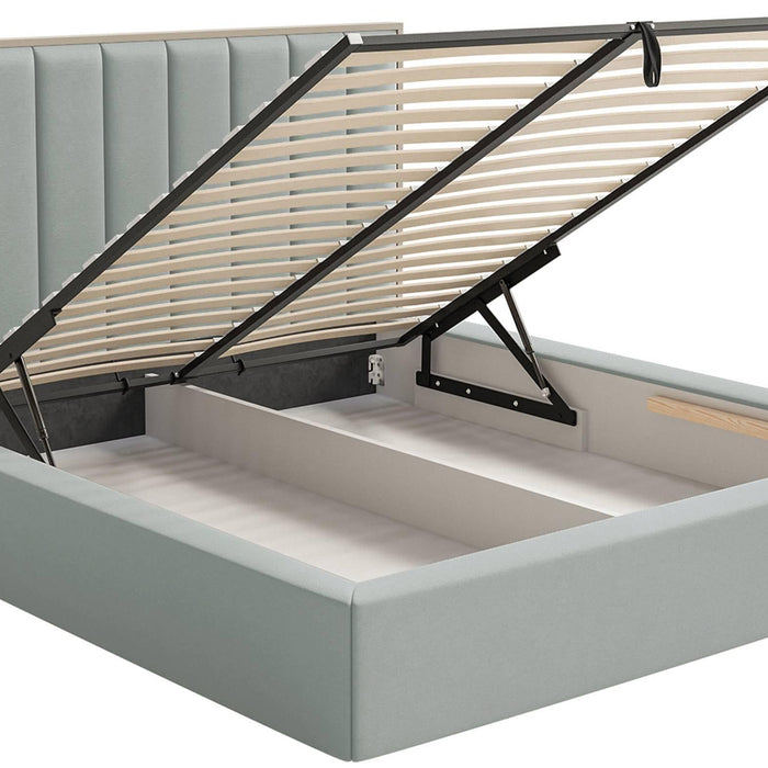 NADUVI Collection Bedframe Taavi fluweel met opbergruimte 160 x 200 cm