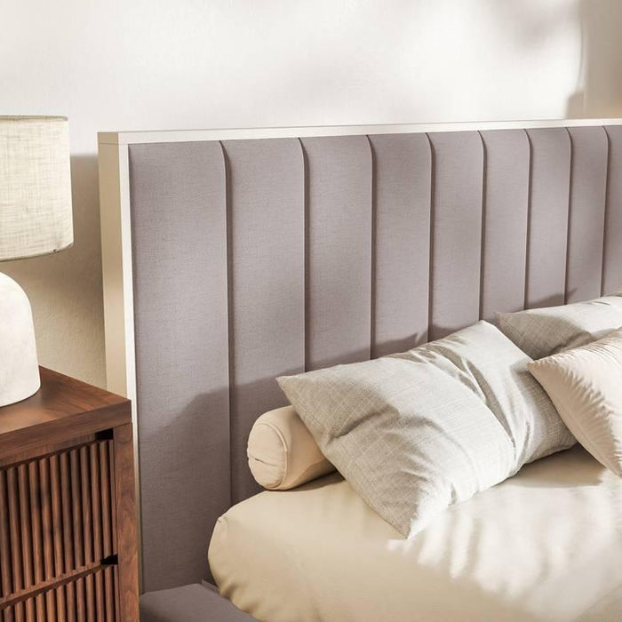 NADUVI Collection Bedframe Taavi chenille met verlichting 160 x 200 cm