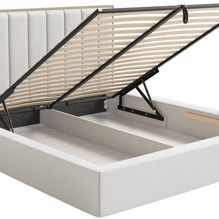 NADUVI Collection Bedframe Taavi fluweel met opbergruimte en
