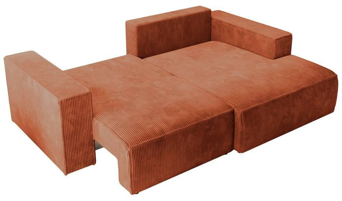 NADUVI Collection Hoekslaapbank Galine ribstof rechts