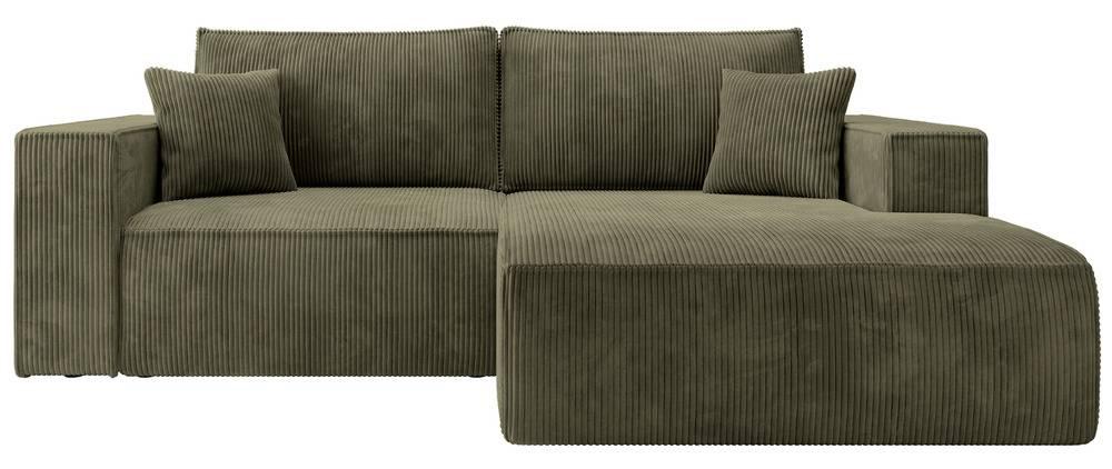 NADUVI Collection Hoekslaapbank Galine ribstof rechts