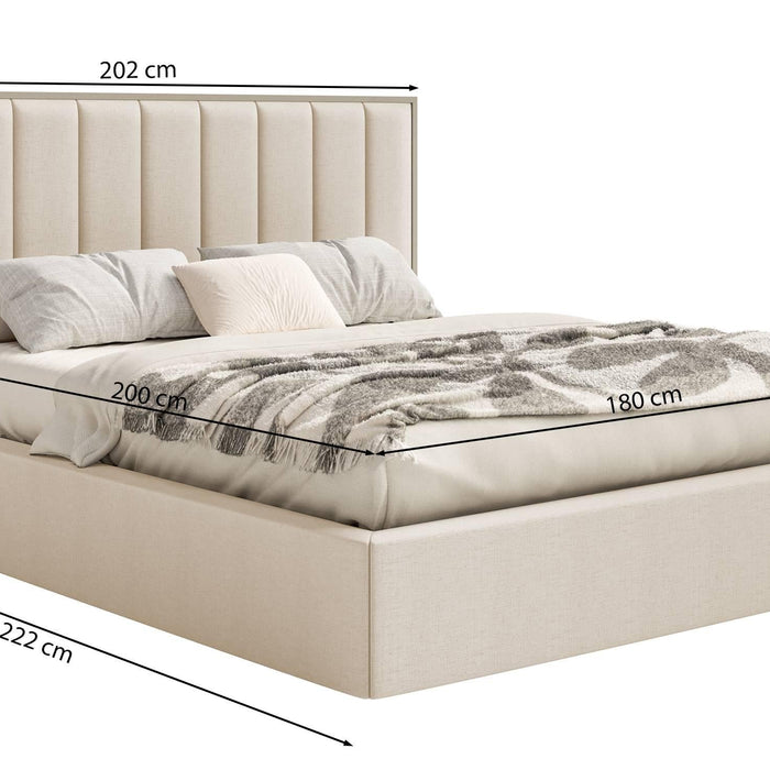 NADUVI Collection Bedframe Taavi fluweel met opbergruimte 180 x 200 cm
