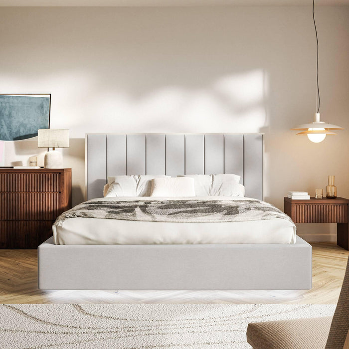 NADUVI Collection Bedframe Taavi fluweel met opbergruimte en