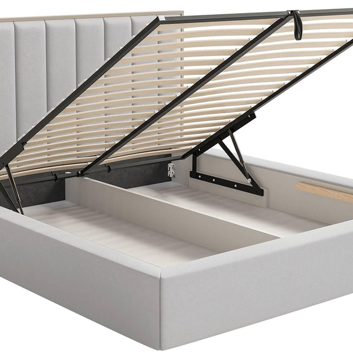 NADUVI Collection Bedframe Taavi fluweel met opbergruimte en