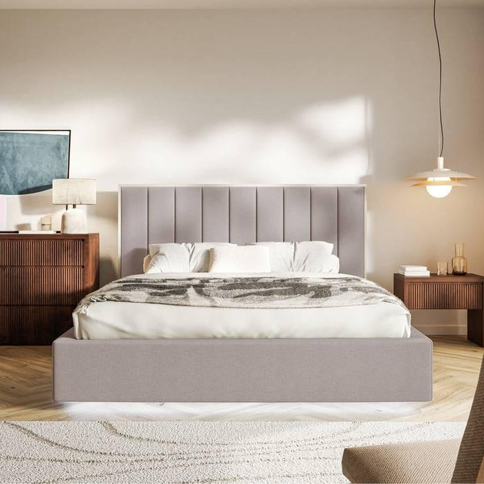 NADUVI Collection Bedframe Taavi chenille met opbergruimte en