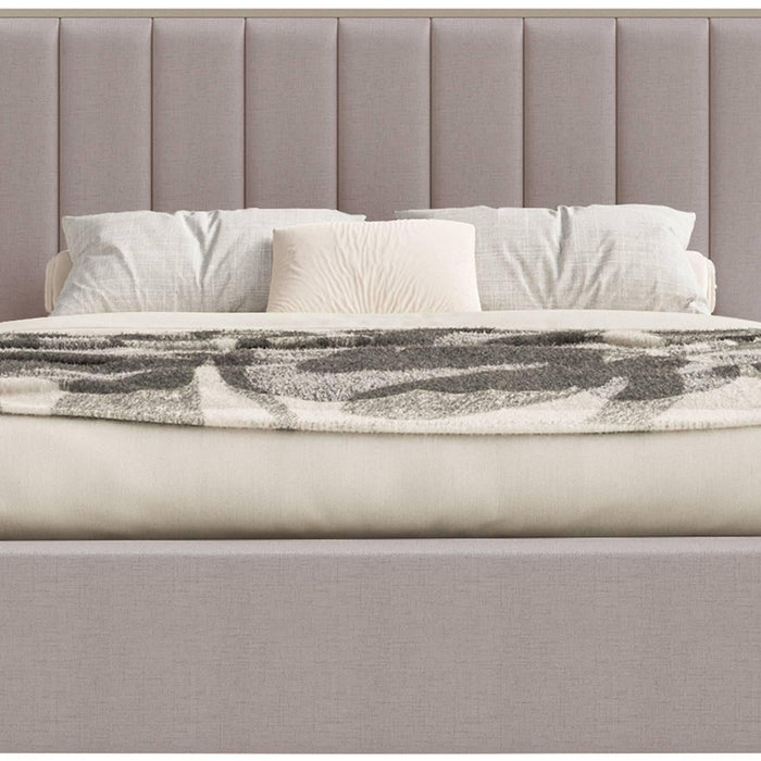 NADUVI Collection Bedframe Taavi chenille met opbergruimte en
