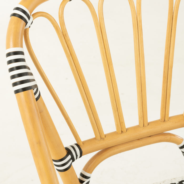 J-Line stoel Live - rotan|kunststof - naturel|zwart