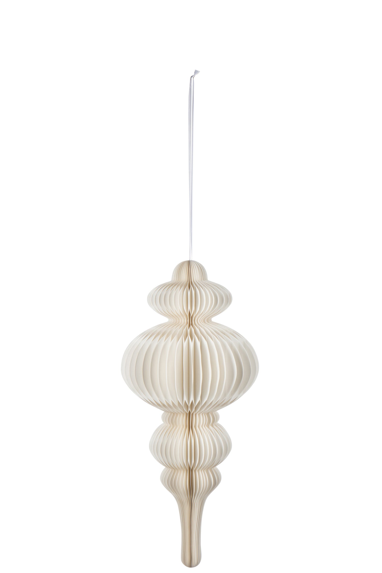 J-Line lampenkap Lily Vouwbaar - papier - gebroken wit