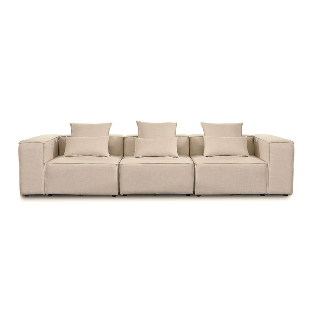HOME DELUXE Modulaire 3-zitsbank - webstof - Beige