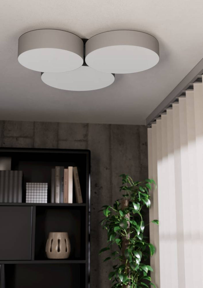 EGLO connect.z Barbano-Z Plafondlamp - 60,5 cm - Grijs|Wit - RGB