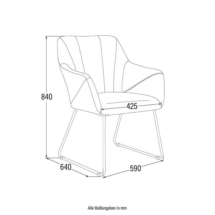 HOME DELUXE Eetkamerstoel – Webstof – Antraciet – Set van 4